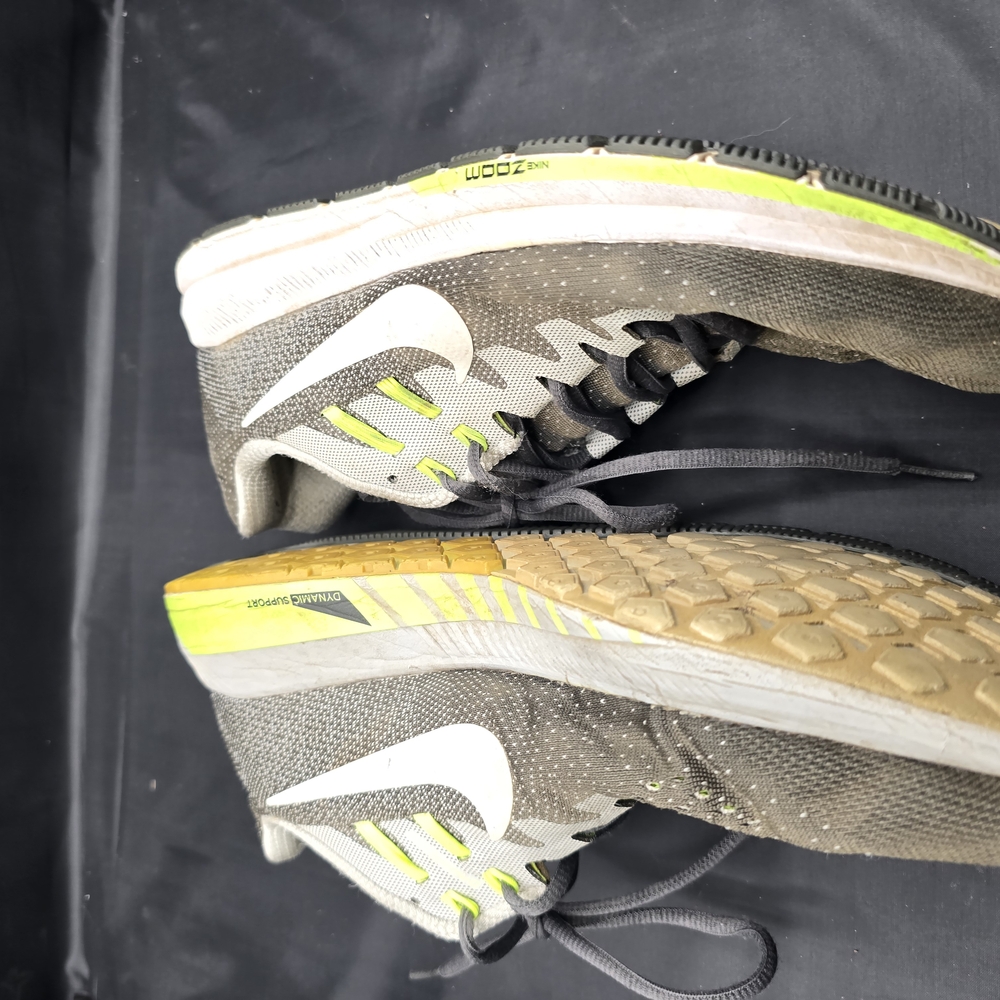 Nike Black and Lime Athletic Sneakers‎